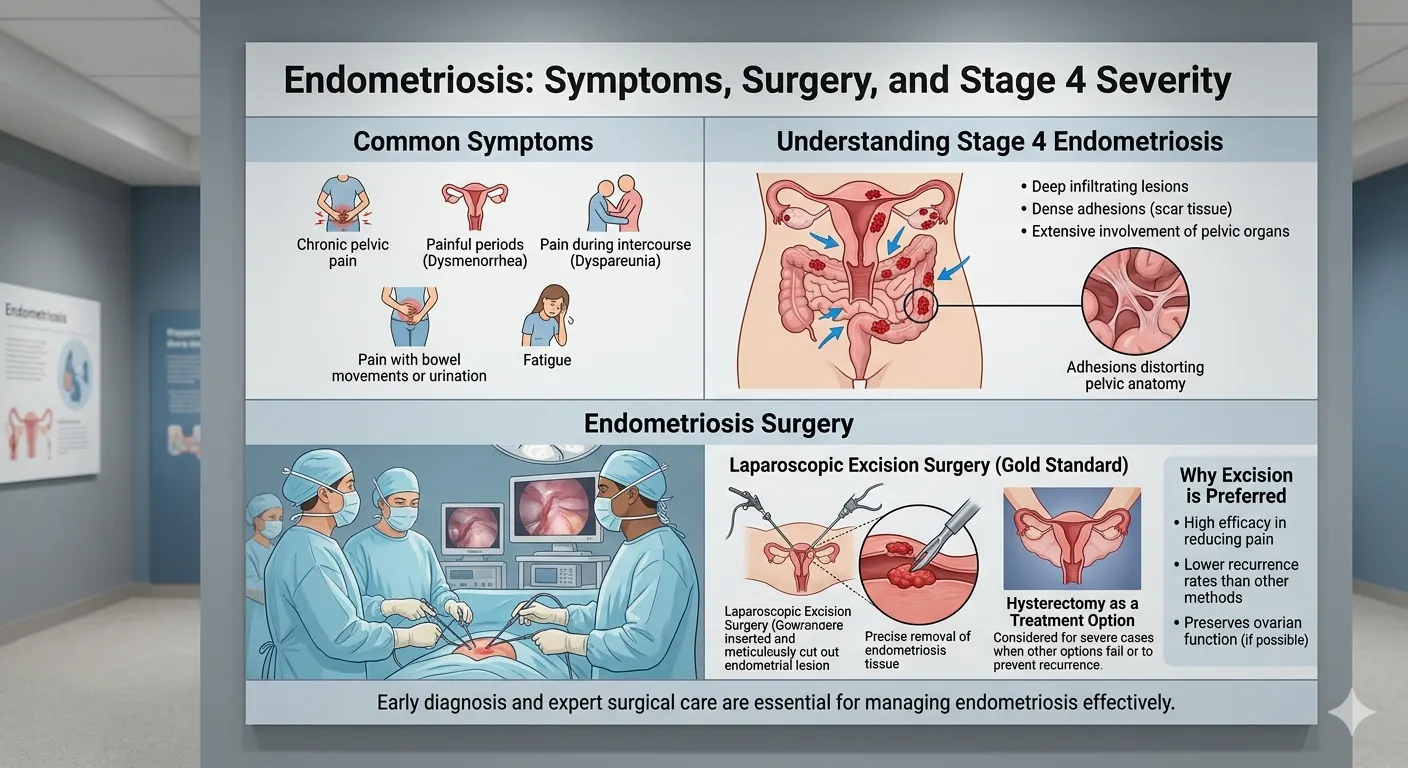Endometriosis Surgery, Symptoms & Stage 4: India Guide 2026
